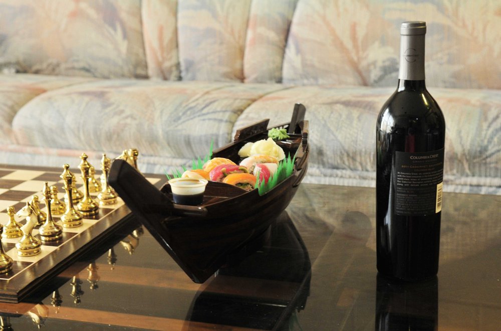6" Dark Brown Novelty Wood Serving Tray With Handles