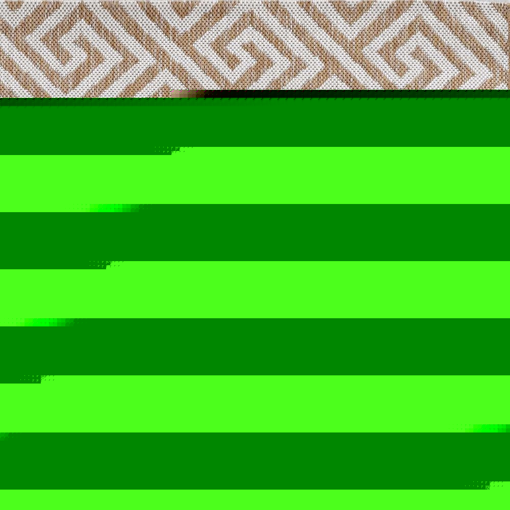 5' X 8' Ivory Geometric Indoor Outdoor Area Rug