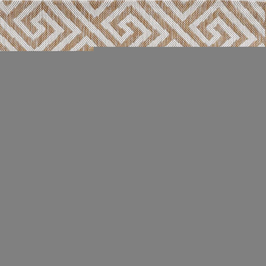 5' X 8' Ivory Geometric Indoor Outdoor Area Rug