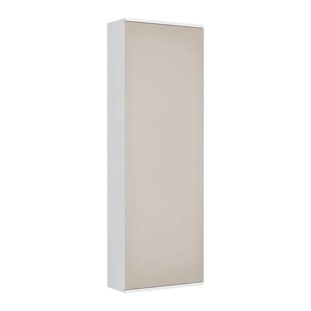 White Ten Pair Wall Mounted WoodShoe Rack