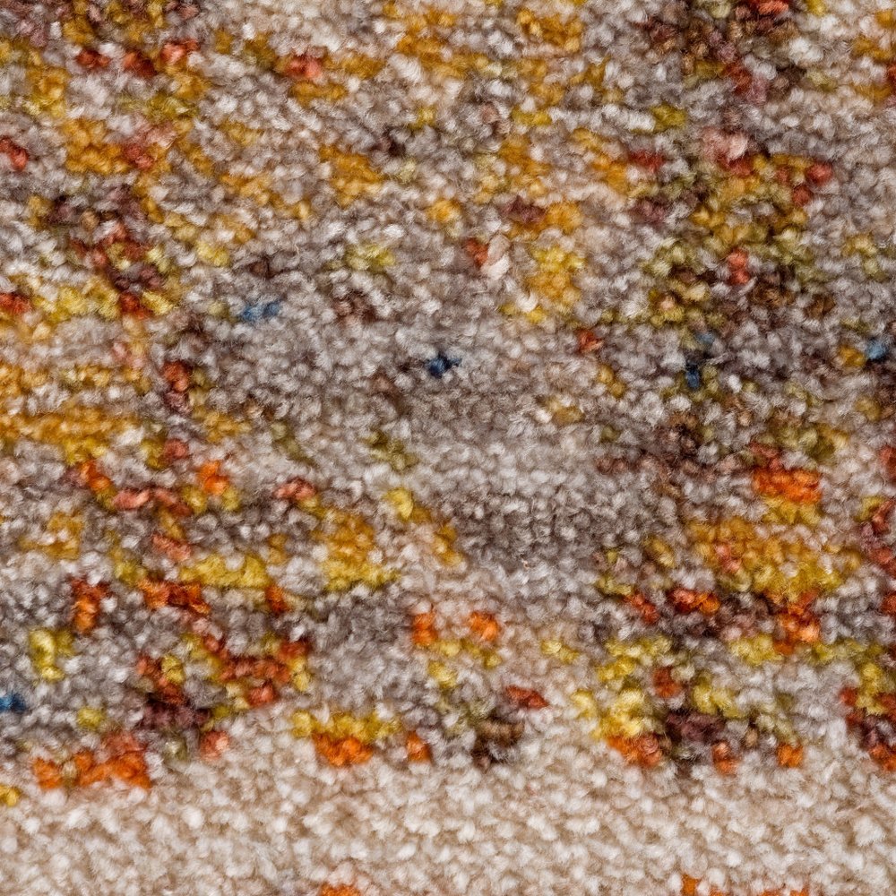 5' X 8' Ivory Oriental Area Rug