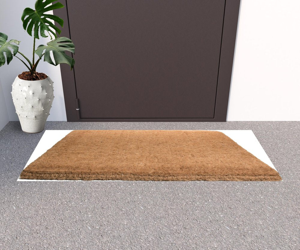 18" X 47" Brown Coir Outdoor Door Mat