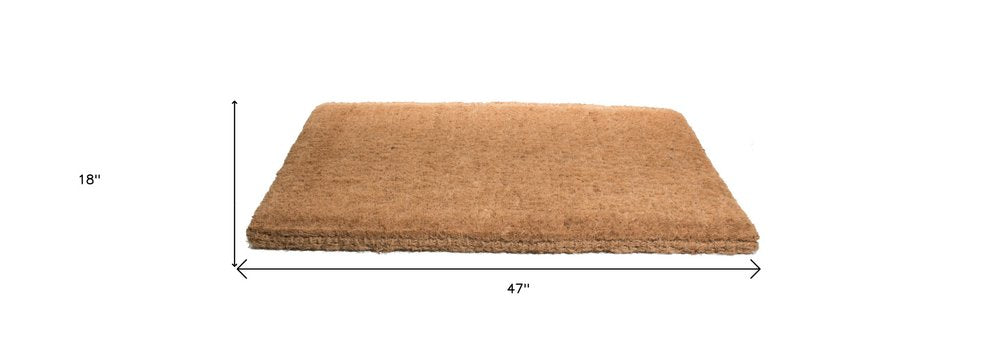 18" X 47" Brown Coir Outdoor Door Mat